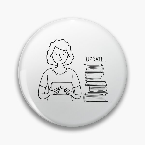 Item preview, A user holding a tablet beside a page of update details designed and sold by rasagamastore.