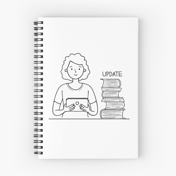 Item preview, A user holding a tablet beside a page of update details designed and sold by rasagamastore.