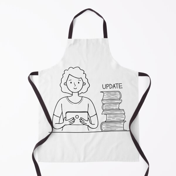 Item preview, A user holding a tablet beside a page of update details designed and sold by rasagamastore.