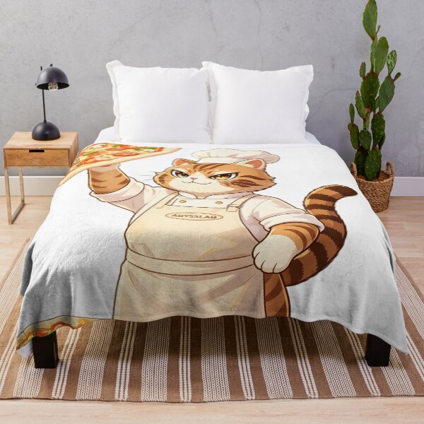 Item preview, The Pizza Master - Cute Felis Nigripes Chef Cat designed and sold by ABYSSLAB.