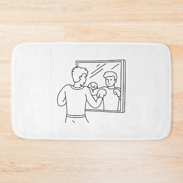 Item preview, A person throwing an uppercut while facing a mirror designed and sold by rasagamastore.