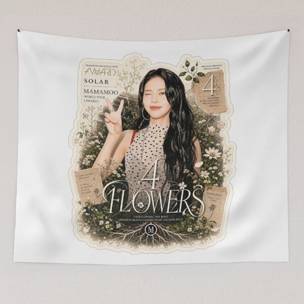 Item preview, MAMAMOO Solar 4ward world tour vintage collage artwork designed and sold by Valereekmerch.
