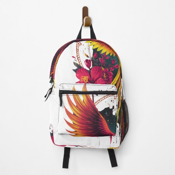 Item preview, Colorful Phoenix Bird with Floral Fantasy Art T-Shirt | Vibrant Mythical Firebird Illustration designed and sold by Wirath Shop.