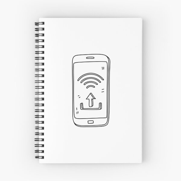 Item preview, A phone on Wi Fi with its upload icon blinking designed and sold by rasagamastore.