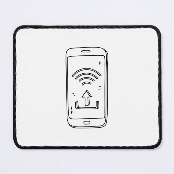 Item preview, A phone on Wi Fi with its upload icon blinking designed and sold by rasagamastore.