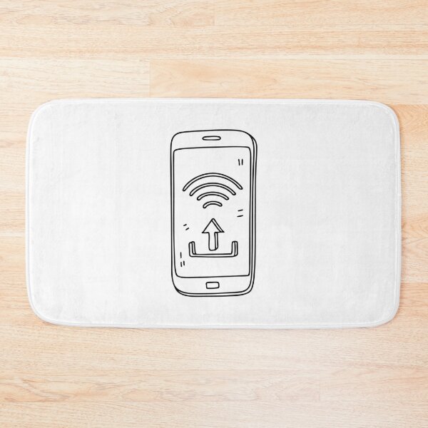 Item preview, A phone on Wi Fi with its upload icon blinking designed and sold by rasagamastore.