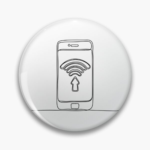 Artikelvorschau, Ein mit WLAN verbundenes Mobilgerät zeigt ein blinkendes Upload-Symbol an entworfen und verkauft von rasagamastore.
