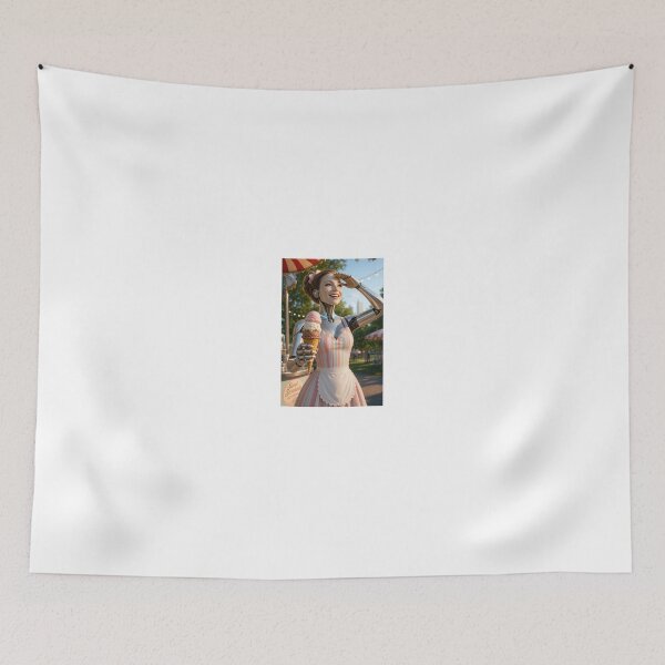 Item preview, Android Girl Holding Ice Cream in Park designed and sold by CathryneDelamort.