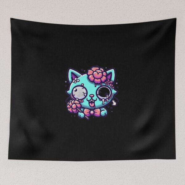 Item preview, Kawaii zombie cat designed and sold by Shirtabell.