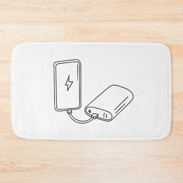 Item preview, A phone beside a charging bank updating its apps designed and sold by rasagamastore.