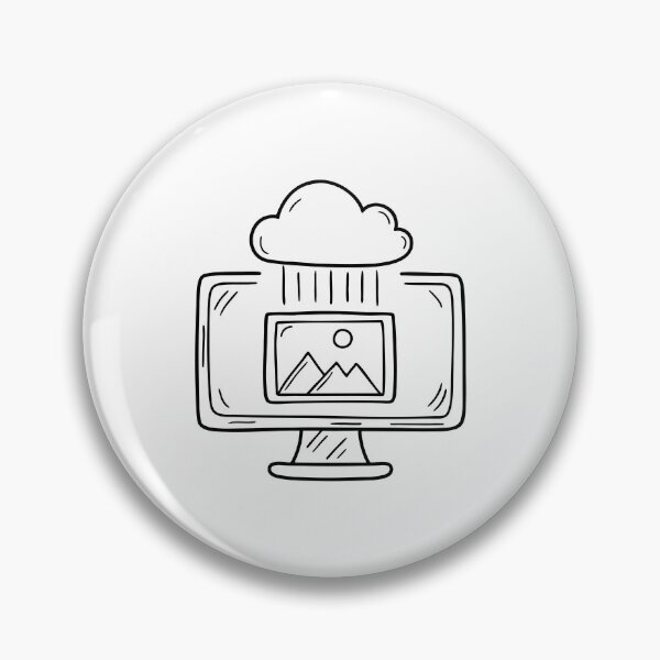 Artikelvorschau, Ein Bildsymbol wird auf dem Bildschirm in einen Cloud-Ordner verschoben. entworfen und verkauft von rasagamastore.