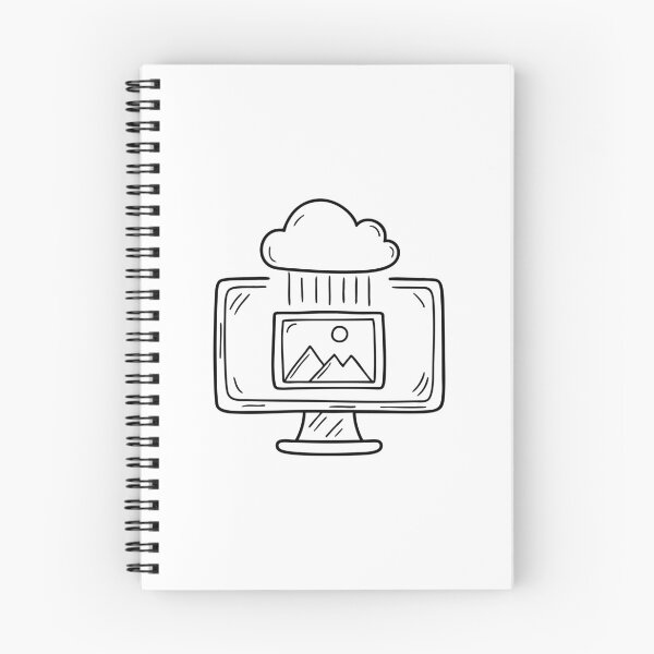 Item preview, An image icon being moved into a cloud folder on the screen designed and sold by rasagamastore.