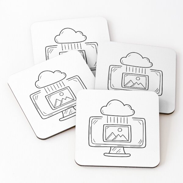 Item preview, An image icon being moved into a cloud folder on the screen designed and sold by rasagamastore.