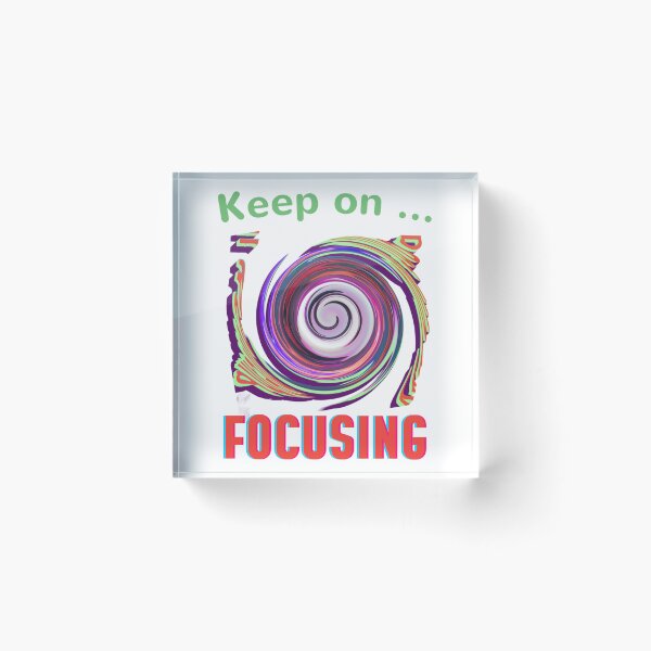 Item preview, Keep on Focusing, an inspirational gift, for the geek and research enthusiast designed and sold by PiperParrot.