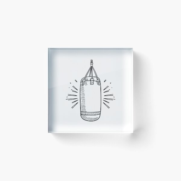Item preview, A punching bag slightly swinging after a powerful uppercut designed and sold by rasagamastore.