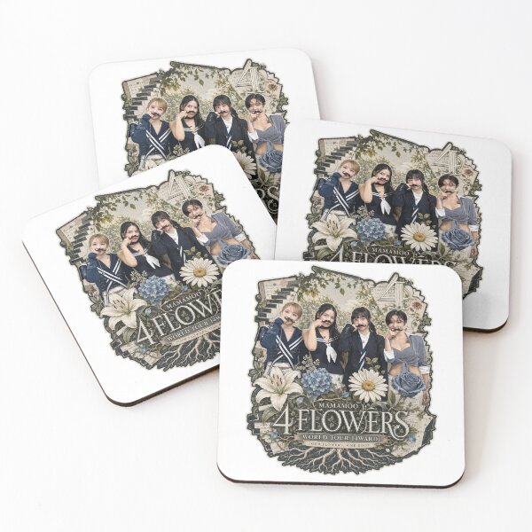 Item preview, MAMAMOO OT4 4 Flowers world tour garden aesthetic poster designed and sold by Valereekmerch.