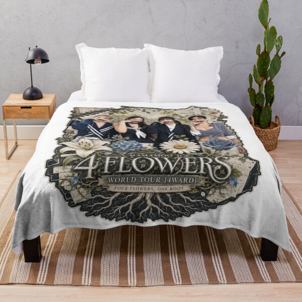 Item preview, MAMAMOO OT4 4 Flowers world tour garden aesthetic poster designed and sold by Valereekmerch.