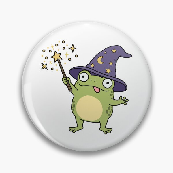 Item preview, Frog Wizard Casting Spells designed and sold by Doodle Moon Studios.