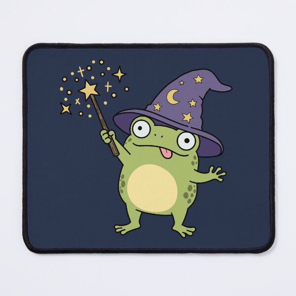Item preview, Frog Wizard Casting Spells designed and sold by Doodle Moon Studios.
