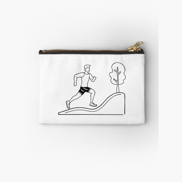 Item preview, A runner climbing a sloped path in the park designed and sold by rasagamastore.