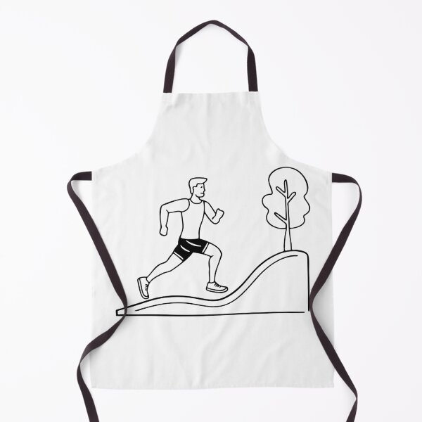 Item preview, A runner climbing a sloped path in the park designed and sold by rasagamastore.