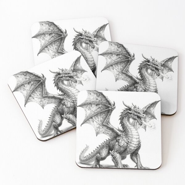 Item preview, Dragon sketch  designed and sold by Woodins.