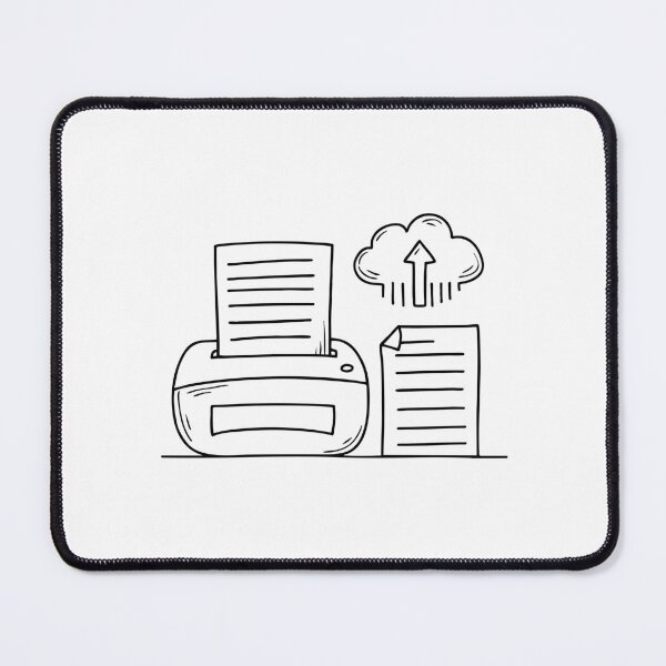 Item preview, A printed page beside a printer marked upload to cloud designed and sold by rasagamastore.