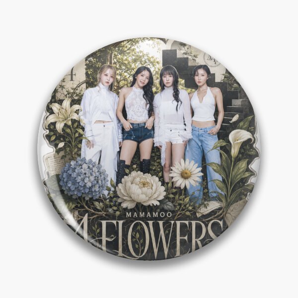 Item preview, MAMAMOO World Tour 4ward 4 Flowers vintage scrapbooking art designed and sold by Valereekmerch.