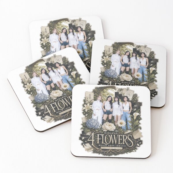 Item preview, MAMAMOO World Tour 4ward 4 Flowers vintage scrapbooking art designed and sold by Valereekmerch.