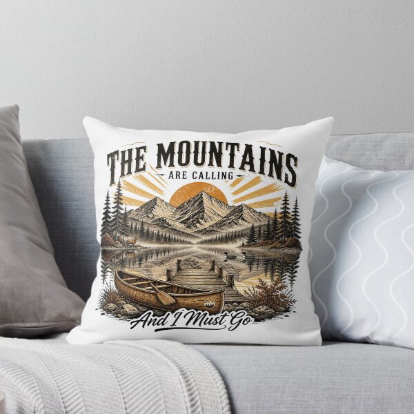 Item preview, The Mountains Are Calling – Vintage Canoe Adventure designed and sold by Cavalier-org.