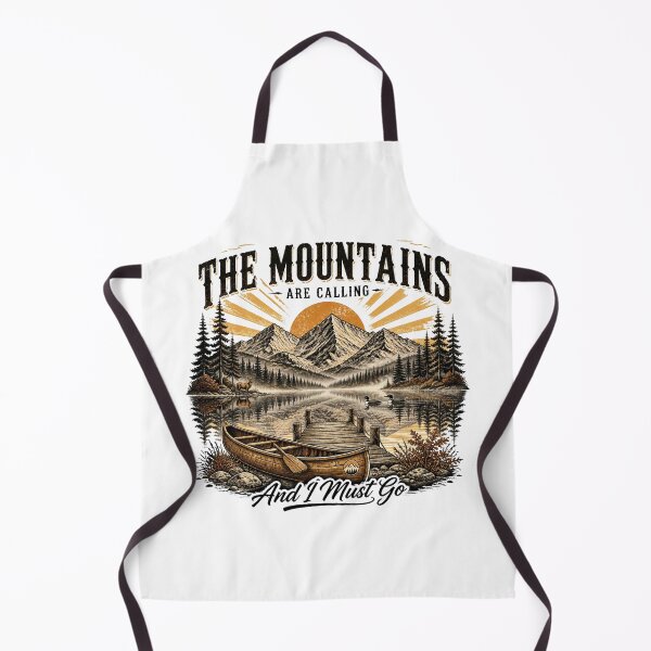 Item preview, The Mountains Are Calling – Vintage Canoe Adventure designed and sold by Cavalier-org.