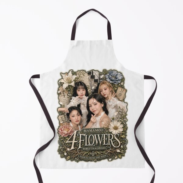 Item preview, MAMAMOO 4 Flowers OT4 vintage botanical wall poster designed and sold by Valereekmerch.