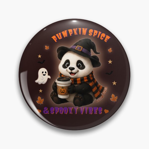 Item preview, Cute Pumpkin Spice Panda Halloween Witch Coffee Kawaii Autumn Fall Gift designed and sold by EnginerdStudio.