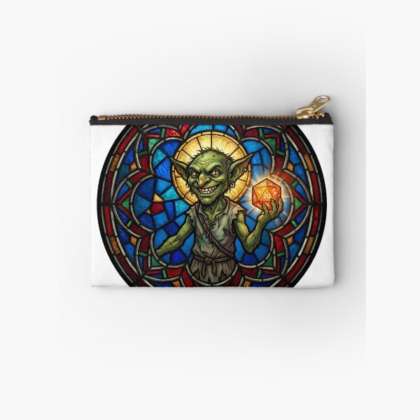 Item preview, Patron Saint of Chaotic Neutral Goblin Stained Glass TTRPG designed and sold by WorldShop17.