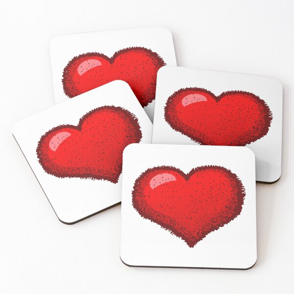 Item preview, Fluffy Heart Cute Red Furry Valentine Mascot Design designed and sold by NAPOLS.