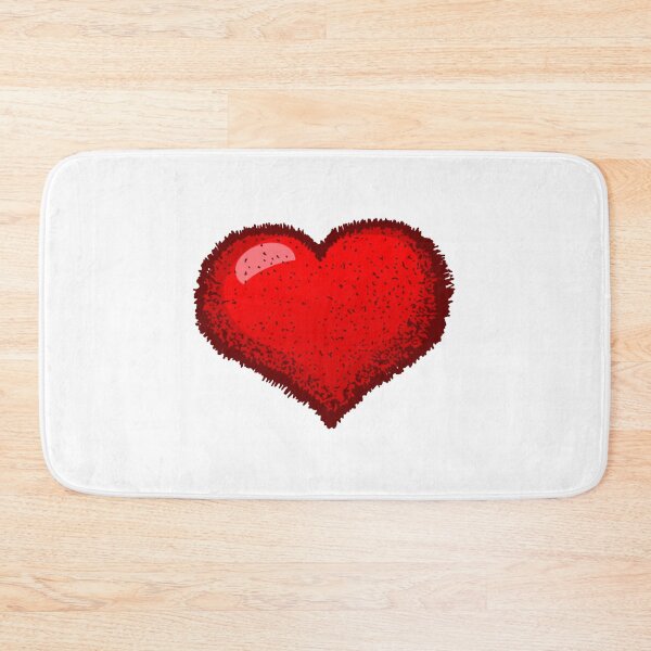 Item preview, Fluffy Heart Cute Red Furry Valentine Mascot Design designed and sold by NAPOLS.