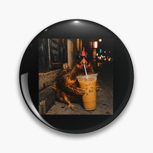 Item preview, Chicken Drinking Iced Coffee designed and sold by Theaurore.