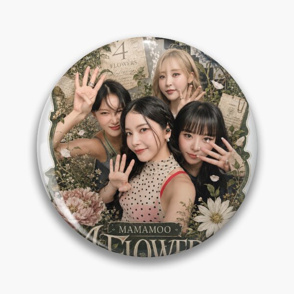 Item preview, MAMAMOO OT4 4 Flowers tour vintage journal aesthetic shirt designed and sold by Valereekmerch.