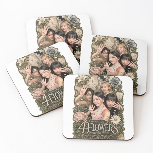 Item preview, MAMAMOO OT4 4 Flowers tour vintage journal aesthetic shirt designed and sold by Valereekmerch.