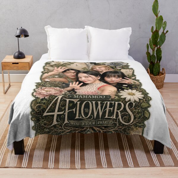 Item preview, MAMAMOO OT4 4 Flowers tour vintage journal aesthetic shirt designed and sold by Valereekmerch.