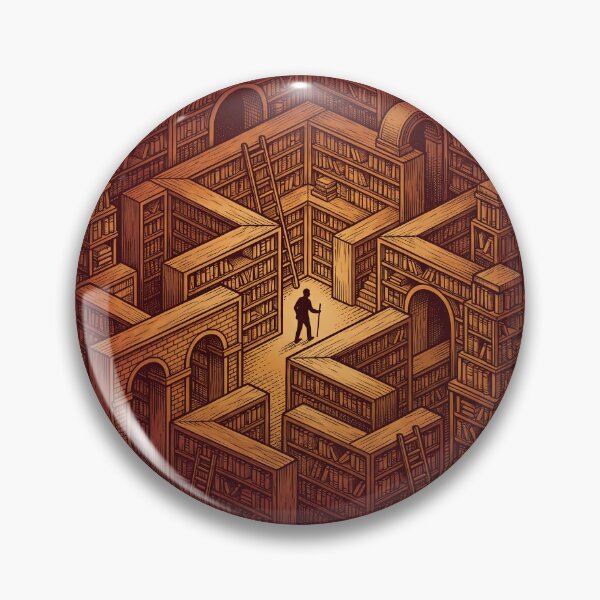 Item preview, Lost in the Stacks Bookshelf Labyrinth designed and sold by ryanguas.
