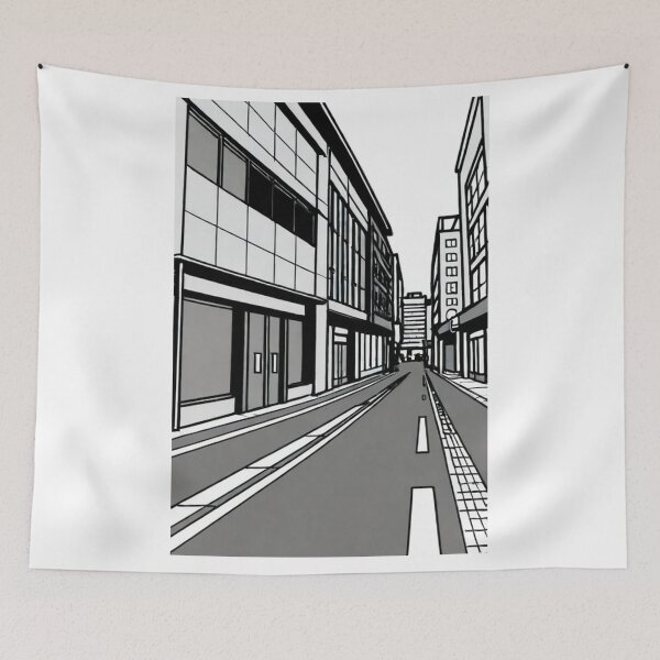 Item preview, Architecture - Minimalist Urban Landscape, Modern Japanese Aesthetic designed and sold by Reverso-Design.