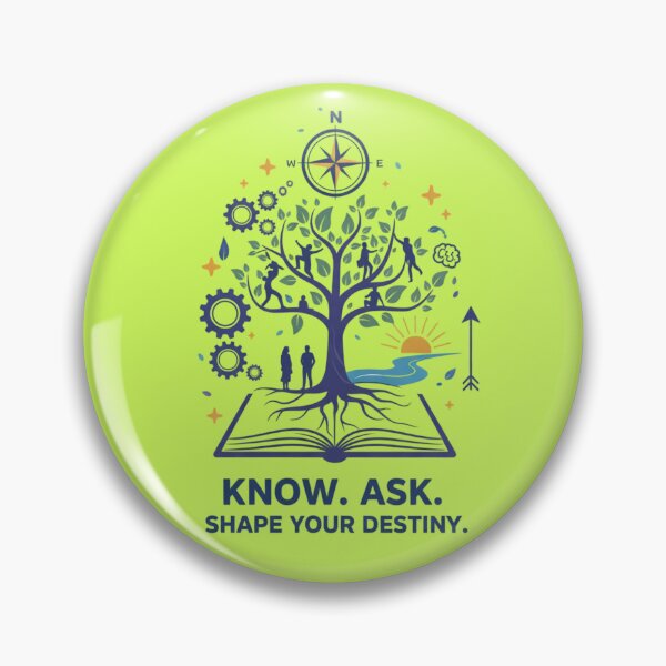 Item preview, Know Ask Shape Your Destiny Tree Book Graphic Typography designed and sold by Exquisite Design Studio „Paculówka”.