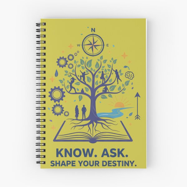 Item preview, Know Ask Shape Your Destiny Tree Book Graphic Typography designed and sold by Exquisite Design Studio „Paculówka”.