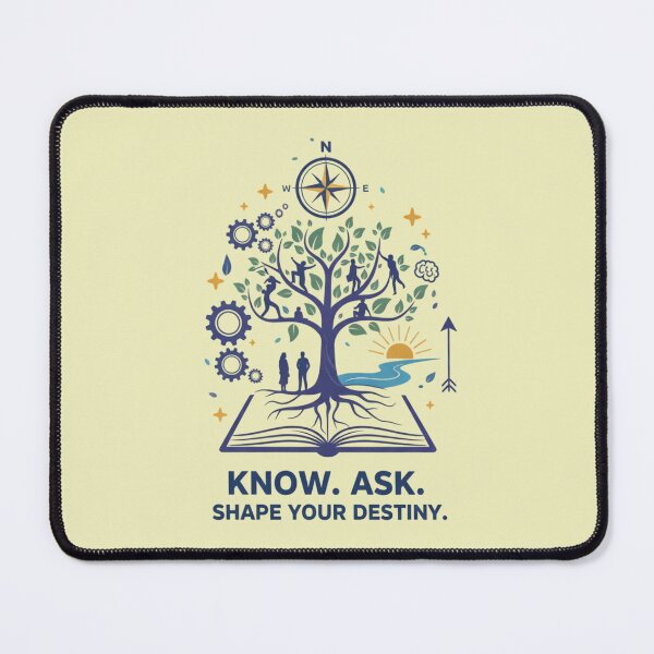 Item preview, Know Ask Shape Your Destiny Tree Book Graphic Typography designed and sold by Exquisite Design Studio „Paculówka”.