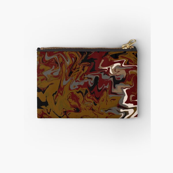 Item preview, Muddy Rain — Abstract Fluid Art in Burgundy, Gold & Black | Original Digital Painting designed and sold by MoonHoneybyImani.