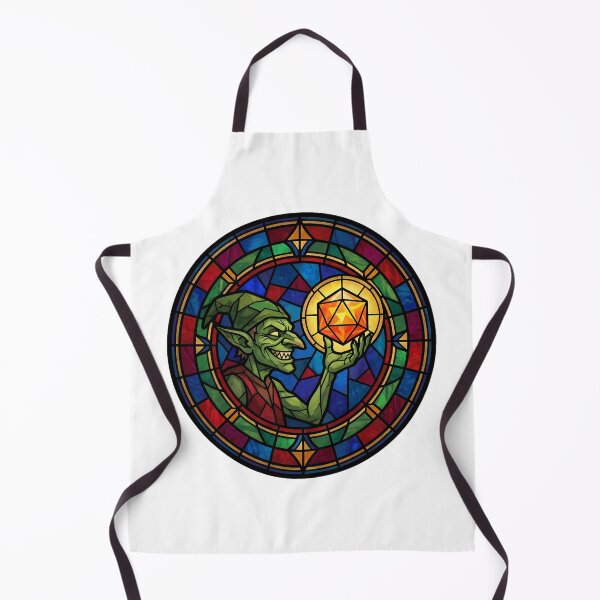 Item preview, Patron Saint of Chaotic Neutral Goblin Stained Glass TTRPG designed and sold by WorldShop17.