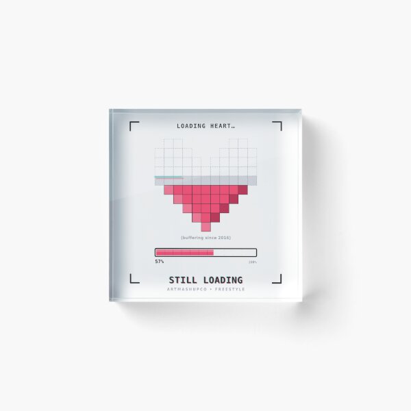 Item preview, Retro Pixel Heart T-Shirt | Still Loading 8-Bit Design | ArtMashupCo designed and sold by ArtMashupCo.
