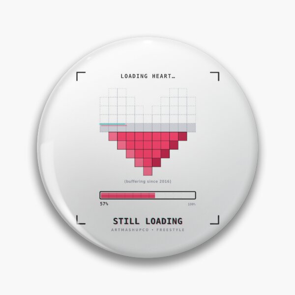 Item preview, Retro Pixel Heart T-Shirt | Still Loading 8-Bit Design | ArtMashupCo designed and sold by ArtMashupCo.