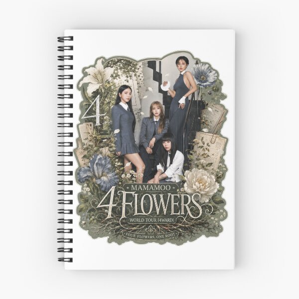 Item preview, MAMAMOO 4ward 4 Flowers aesthetic vintage group artwork designed and sold by Valereekmerch.